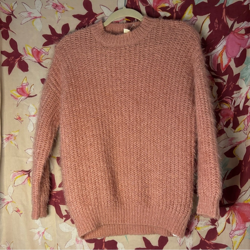 Pink Fuzzy Forever21 Sweater